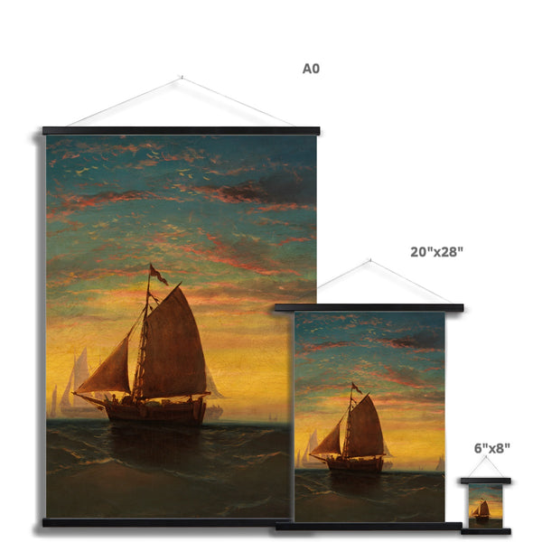 Boston Harbour Fine Art Print with Hanger