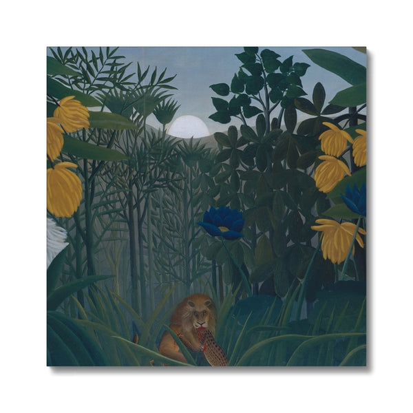 Tropical Forest & The Lion Canvas