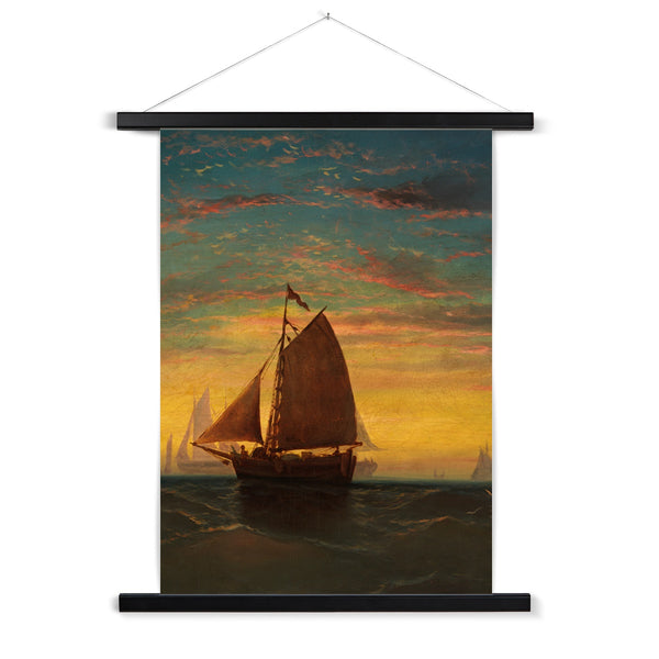 Boston Harbour Fine Art Print with Hanger