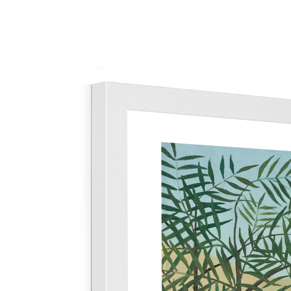 Tropical Forest & Monkeys Framed Print