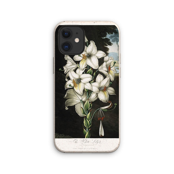 White Lilies Eco Phone Case