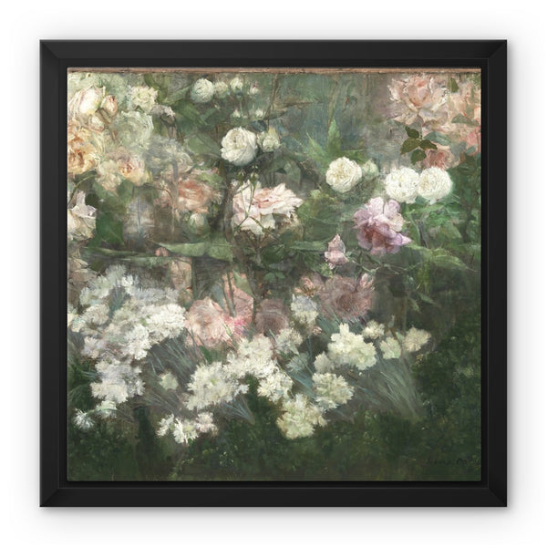 Garden in May Framed Canvas