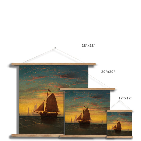 Boston Harbour Fine Art Print with Hanger