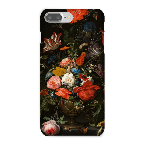 Vintage Metal Vase Flowers Snap Phone Case