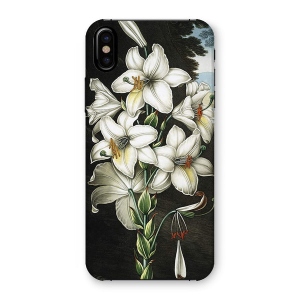 White Lilies Snap Phone Case