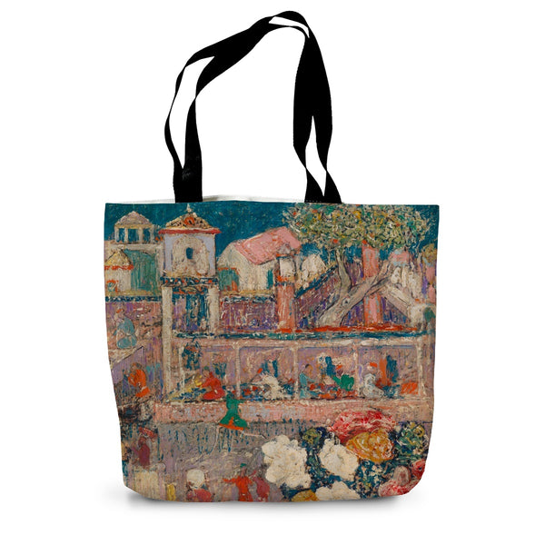 Begonias Canvas Tote Bag