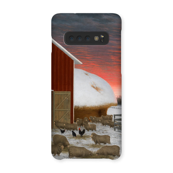 Barnyard in Winter Snap Phone Case