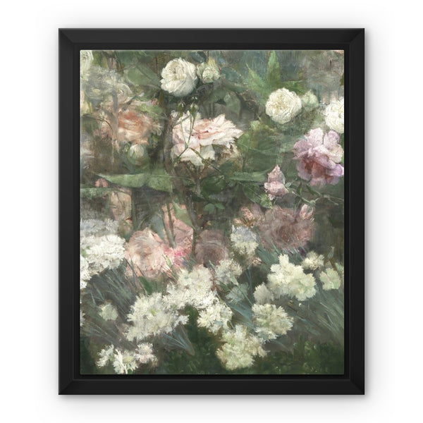 Garden in May Framed Canvas