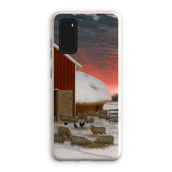 Barnyard in Winter Eco Phone Case