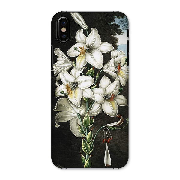 White Lilies Snap Phone Case