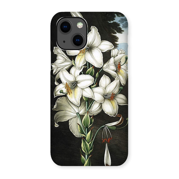 White Lilies Snap Phone Case