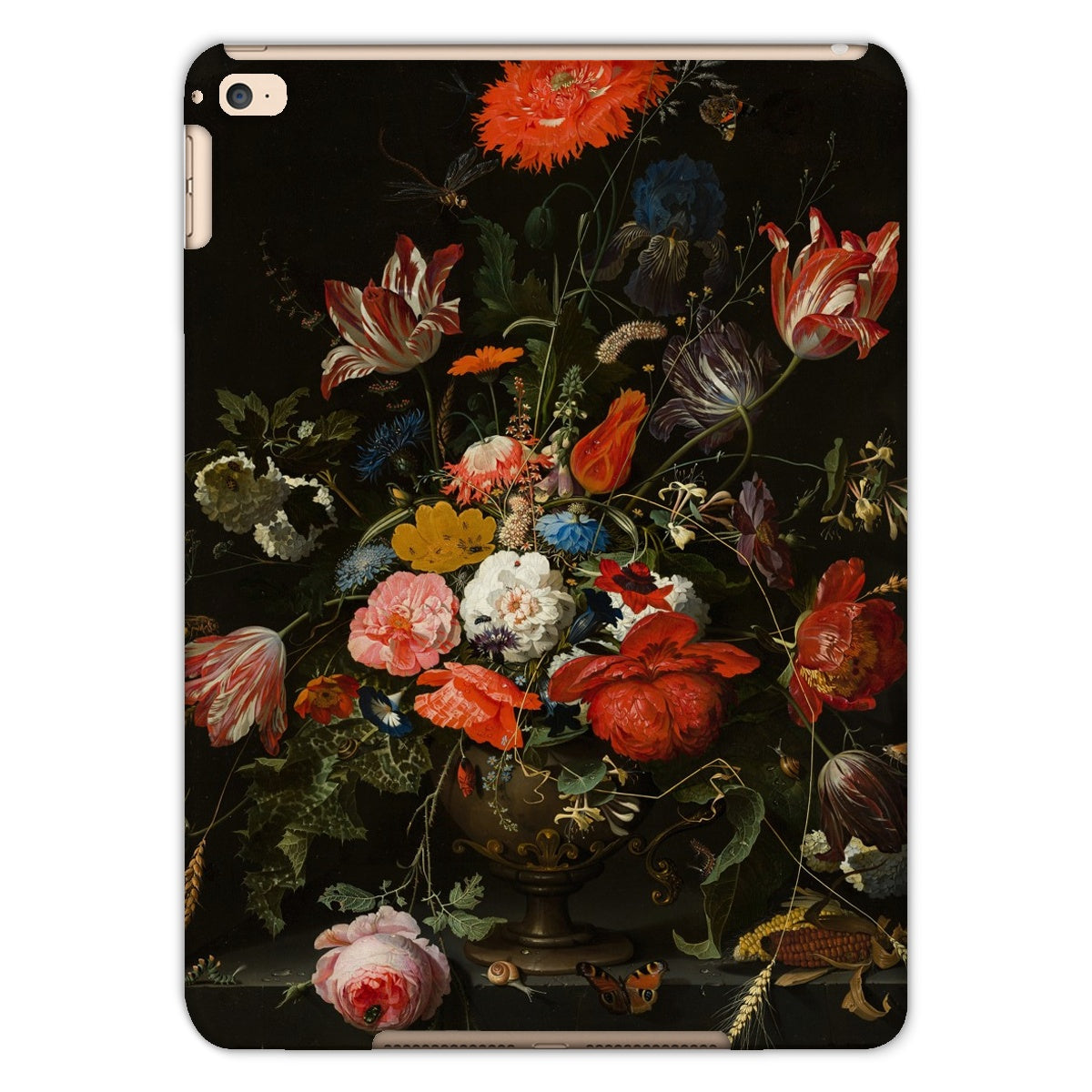 Vintage Metal Vase Flowers Tablet Cases