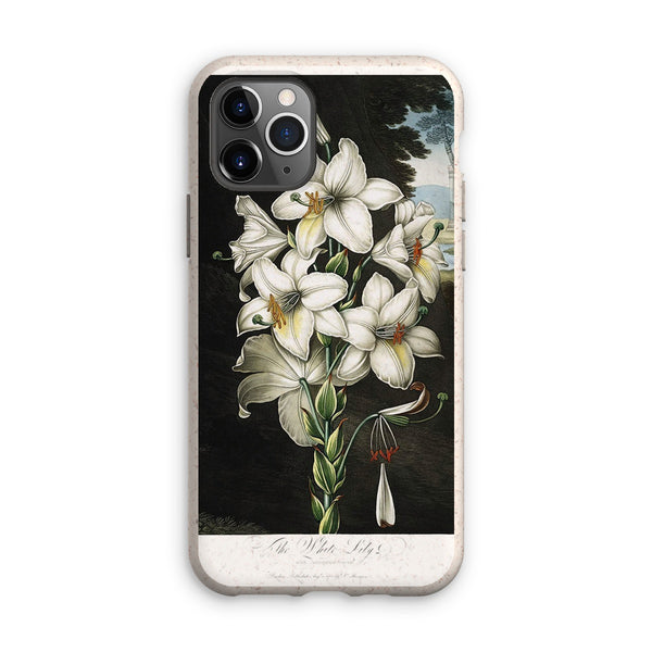 White Lilies Eco Phone Case