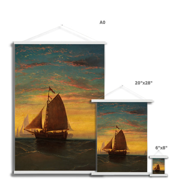 Boston Harbour Fine Art Print with Hanger