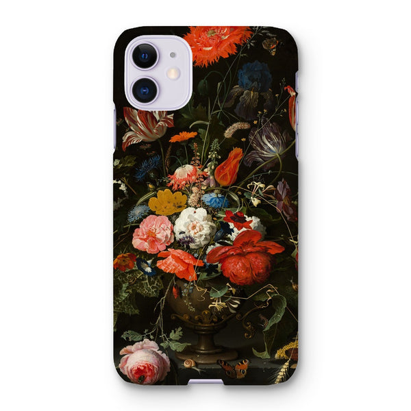 Vintage Metal Vase Flowers Snap Phone Case