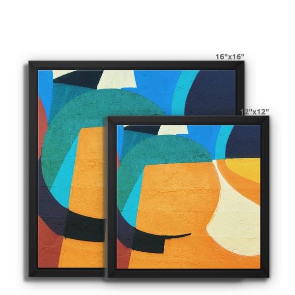 Abstract Vibe Framed Canvas