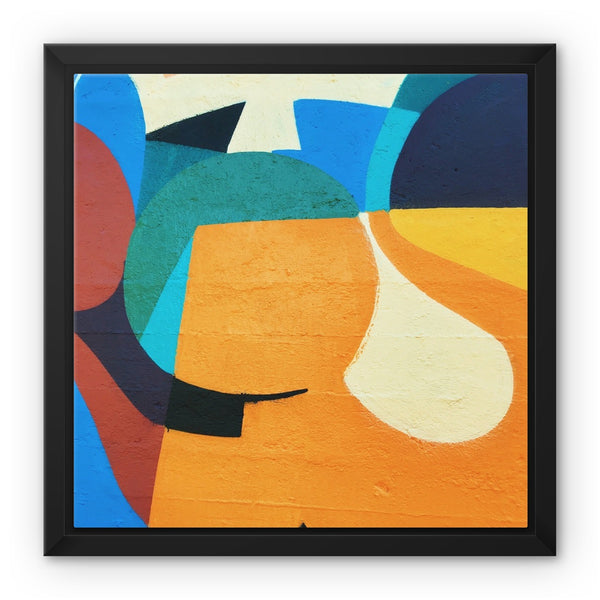 Abstract Vibe Framed Canvas