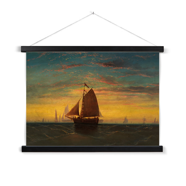 Boston Harbour Fine Art Print with Hanger