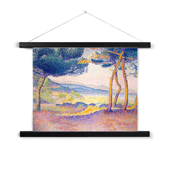 Pines Along the Shore Fine Art Print with Hanger