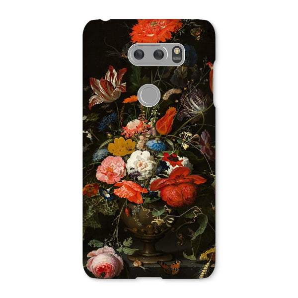 Vintage Metal Vase Flowers Snap Phone Case