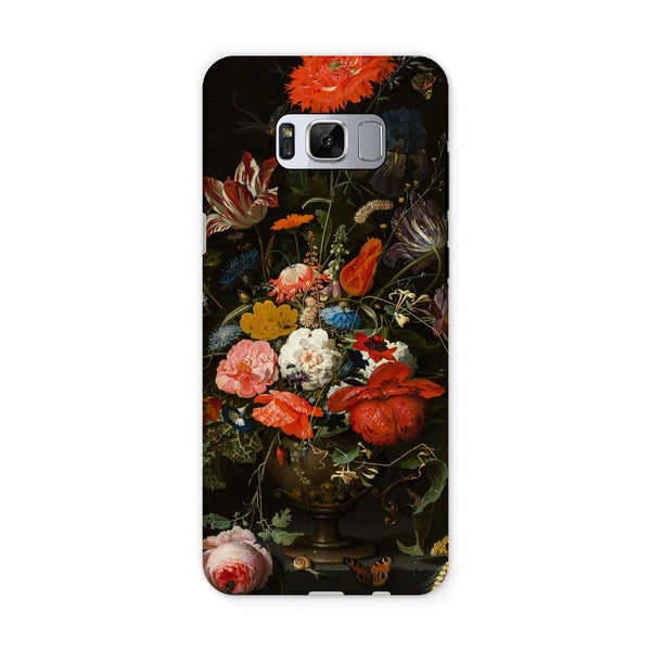 Vintage Metal Vase Flowers Tough Phone Case