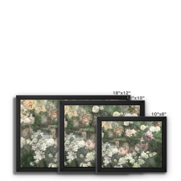 Garden in May Framed Canvas