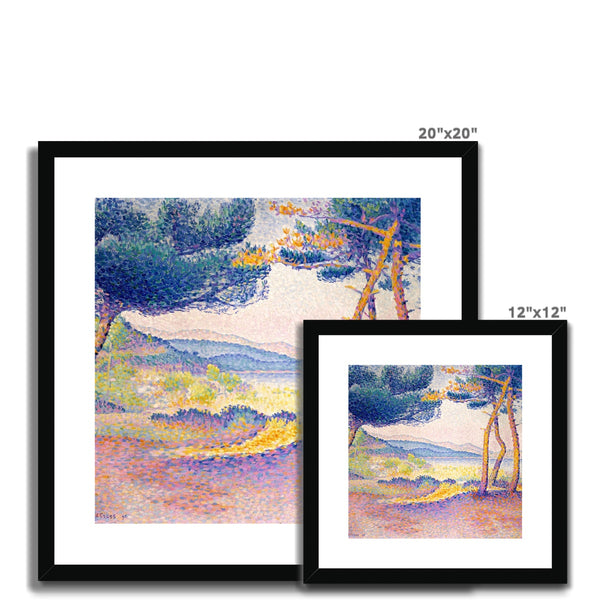 Pines Along the Shore Framed & Mounted Print