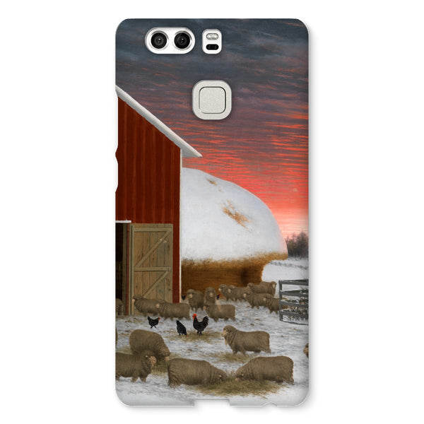 Barnyard in Winter Snap Phone Case