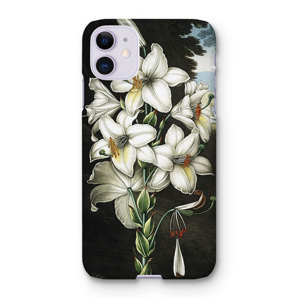 White Lilies Snap Phone Case