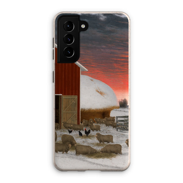 Barnyard in Winter Eco Phone Case