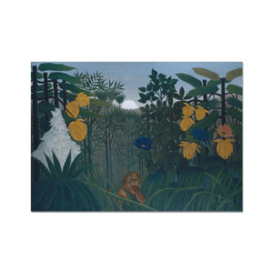 Tropical Forest & The Lion Fine Art Print