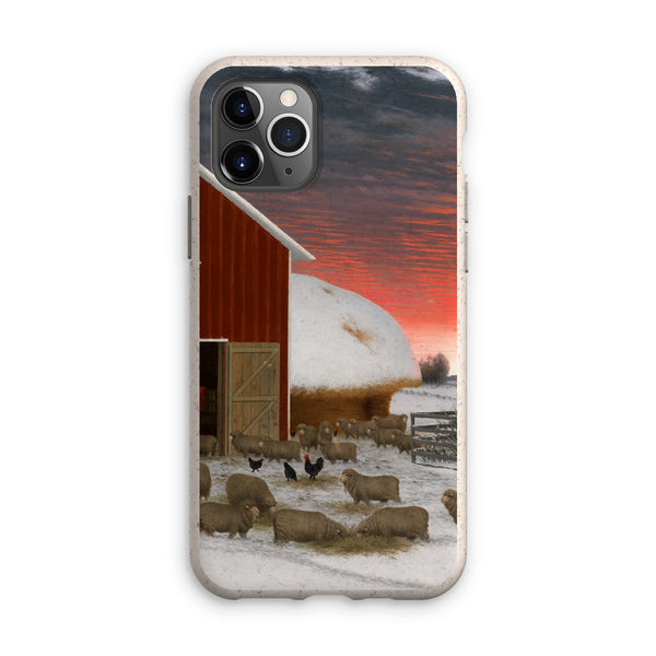 Barnyard in Winter Eco Phone Case