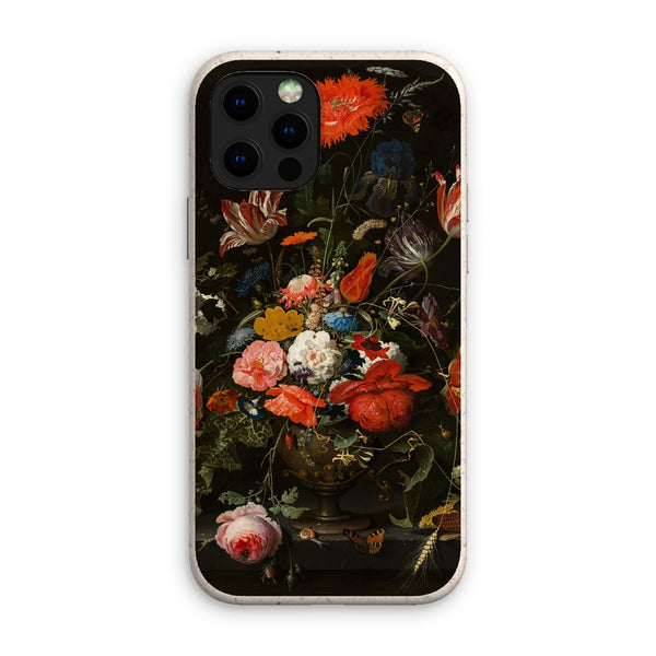 Vintage Metal Vase Flowers Eco Phone Case