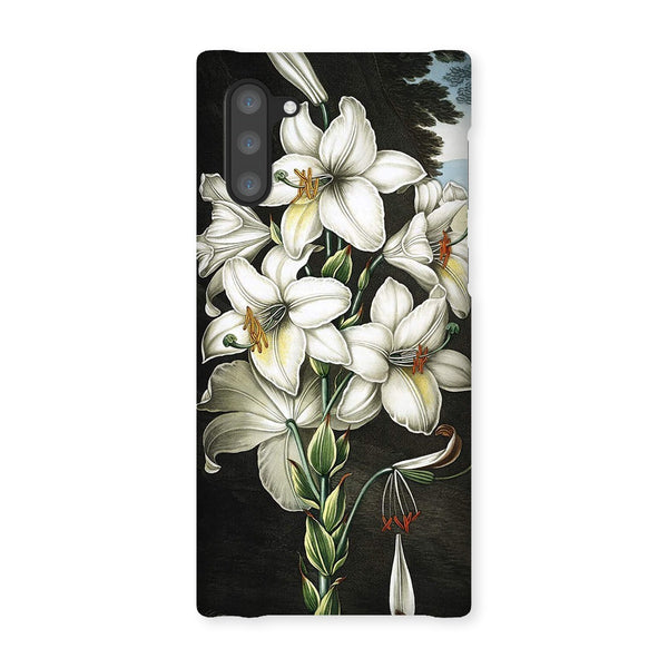 White Lilies Snap Phone Case