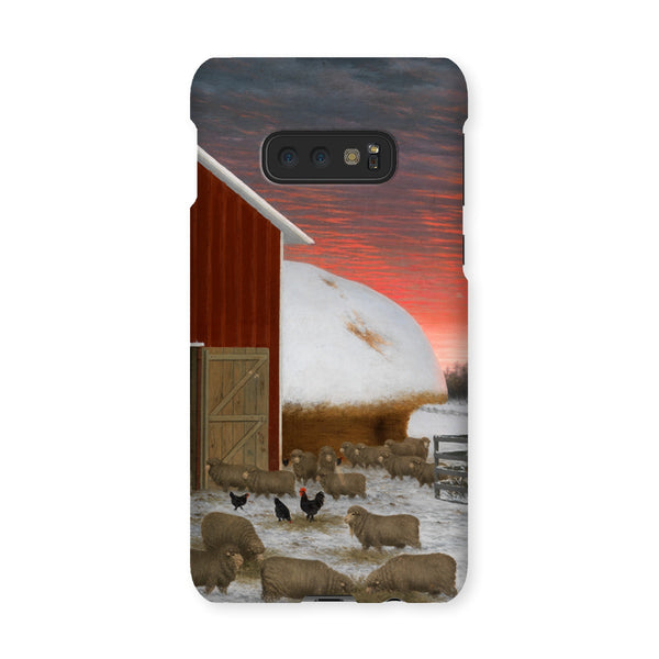 Barnyard in Winter Snap Phone Case