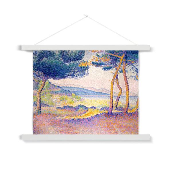 Pines Along the Shore Fine Art Print with Hanger