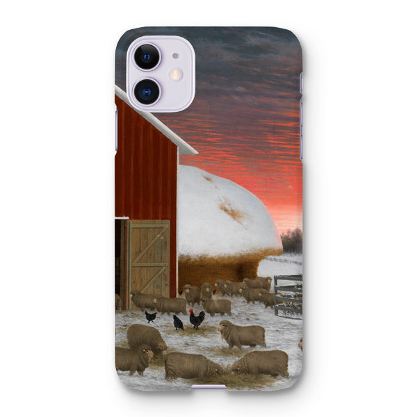 Barnyard in Winter Snap Phone Case