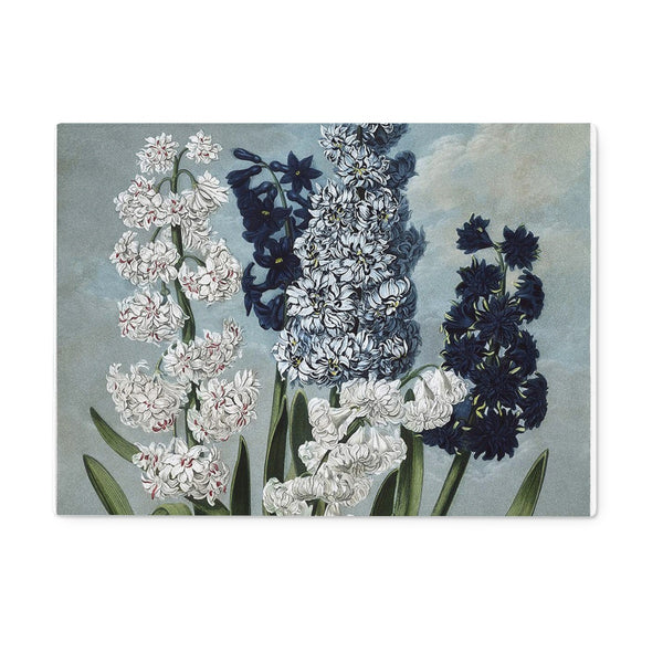 Hyacinths Glass Chopping Board