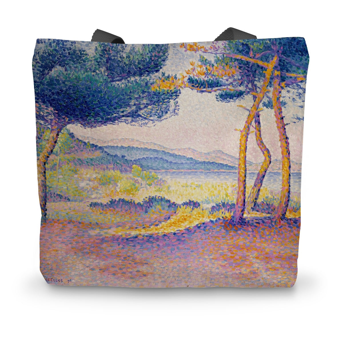 Pines Along the Shore Canvas Tote Bag