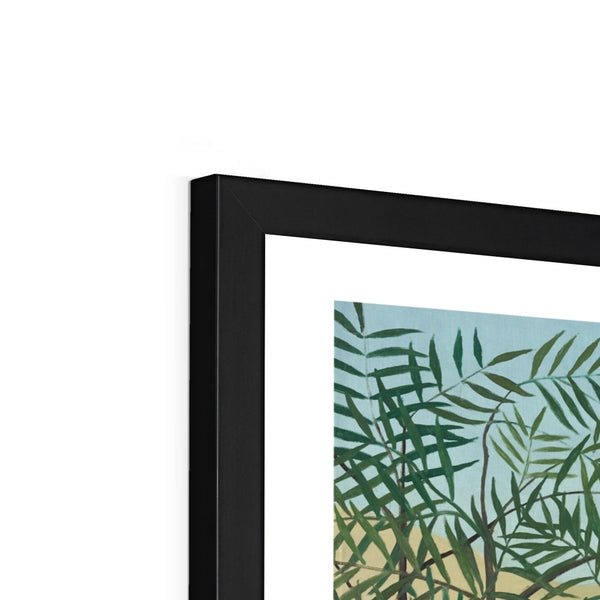 Tropical Forest & Monkeys Framed Print