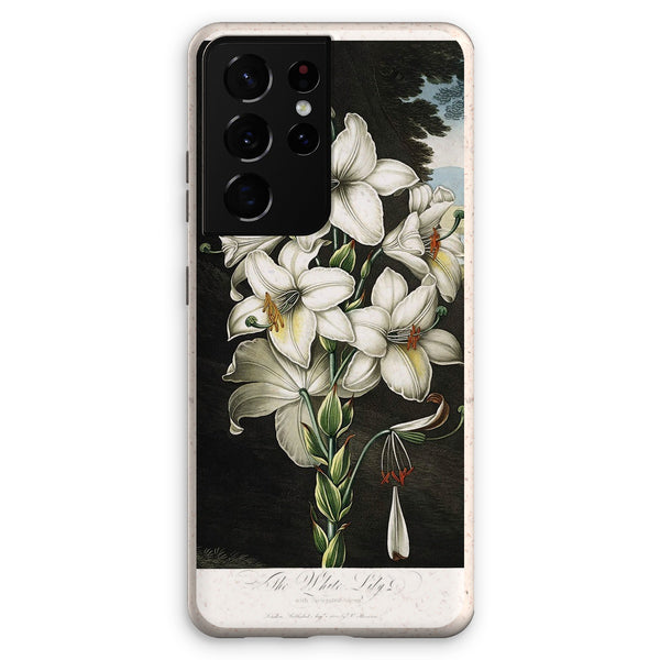 White Lilies Eco Phone Case