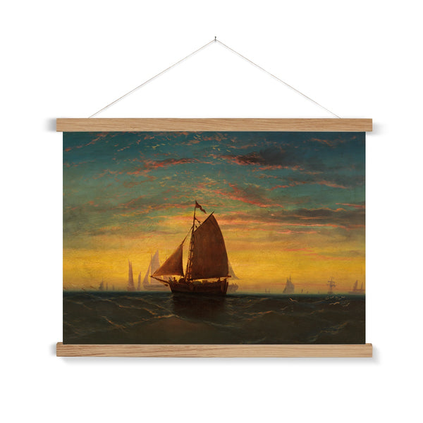 Boston Harbour Fine Art Print with Hanger