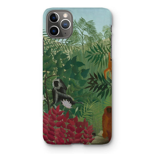 Tropical Forest & Monkeys Snap Phone Case