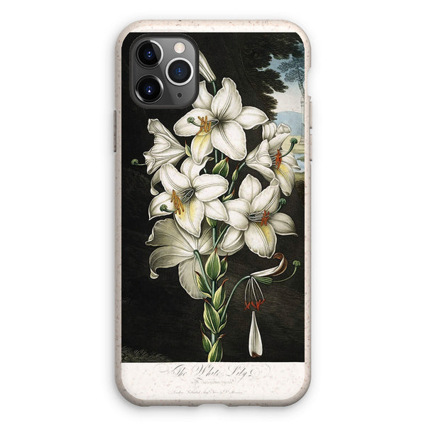 White Lilies Eco Phone Case