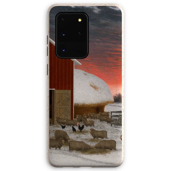 Barnyard in Winter Eco Phone Case