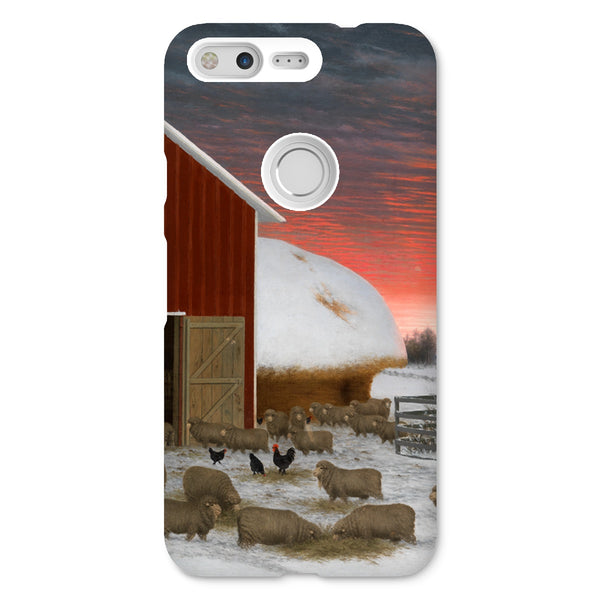 Barnyard in Winter Snap Phone Case