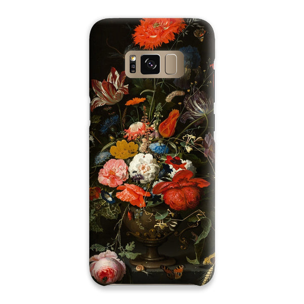 Vintage Metal Vase Flowers Snap Phone Case