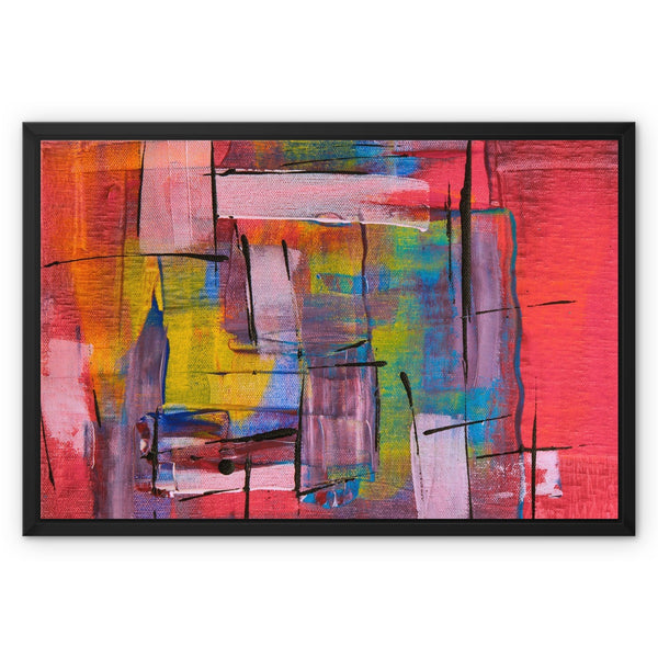 Abstract Close Up Framed Canvas