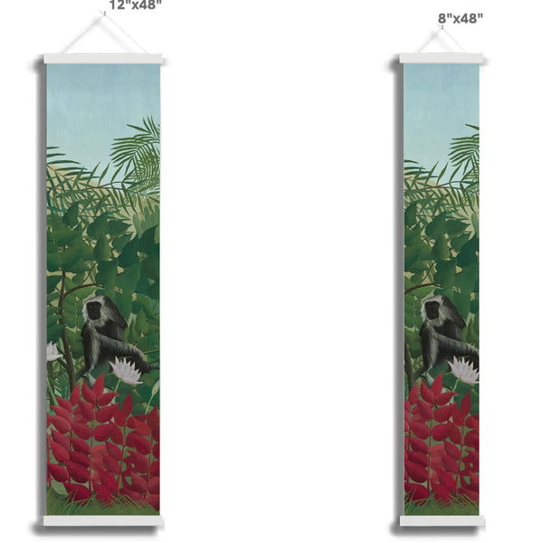 Tropical Forest & Monkeys Wall Height Chart