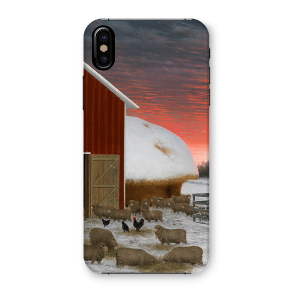 Barnyard in Winter Snap Phone Case